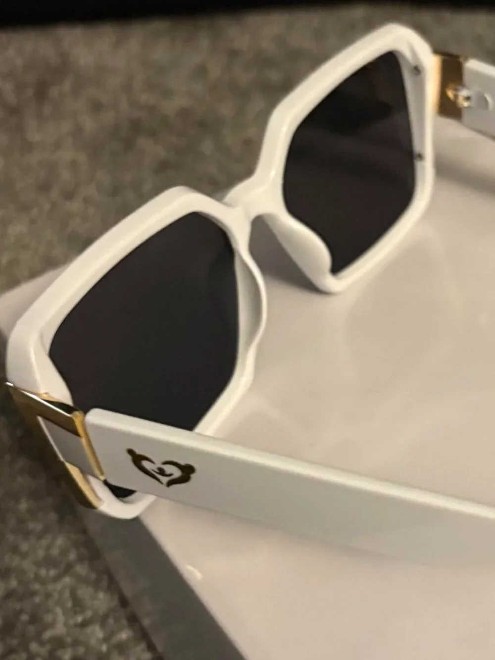 White Square Framed Sunglasses by me Angela's Boutique LLC